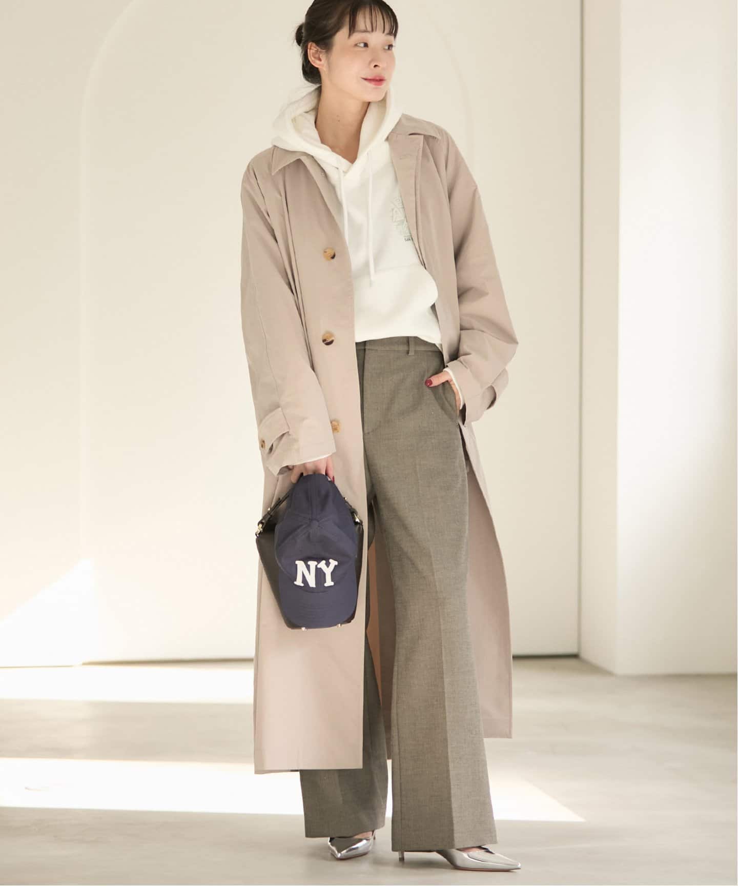 WEB限定追加》Balmacaan コート（ステンカラーコート）｜Plage