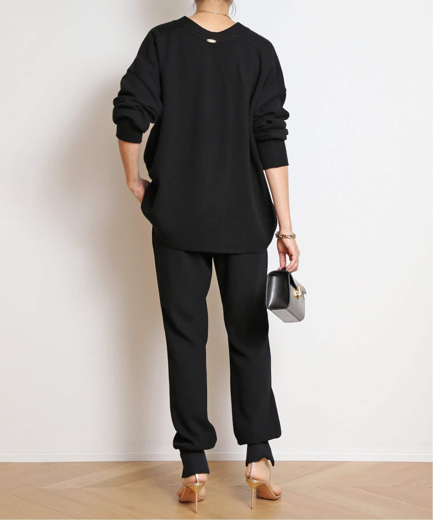 Col Pierrot/コルピエロ】スソリブパンツ（BLACK）（その他パンツ