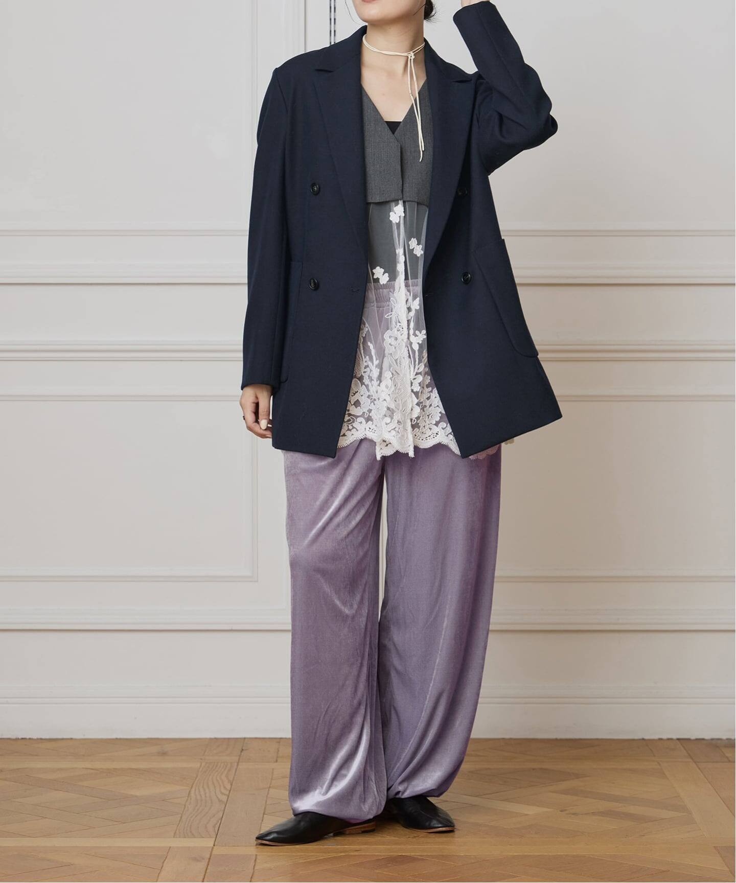 IENA LA BOUCLE トリアセベロアイージーパンツ（その他パンツ）｜IENA