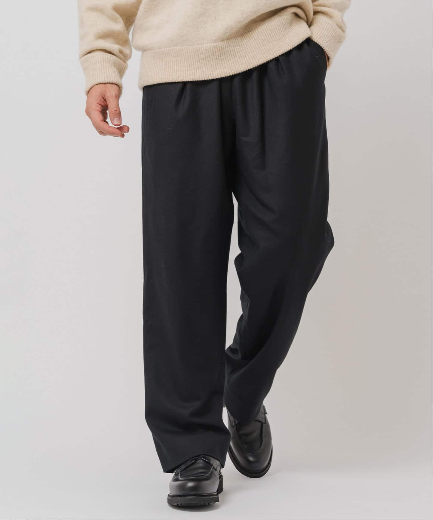 サキソニー 1タック イージーパンツ（スラックス）｜EDIFICE