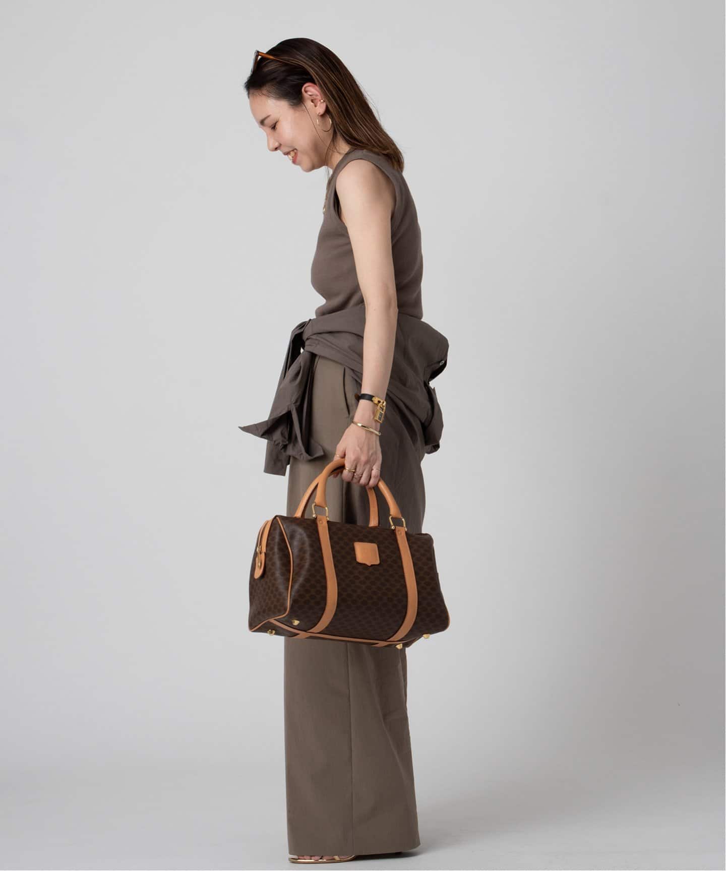 VINTAGE CELINE/セリーヌ】macadam ボストンバッグ 31（ボストンバッグ