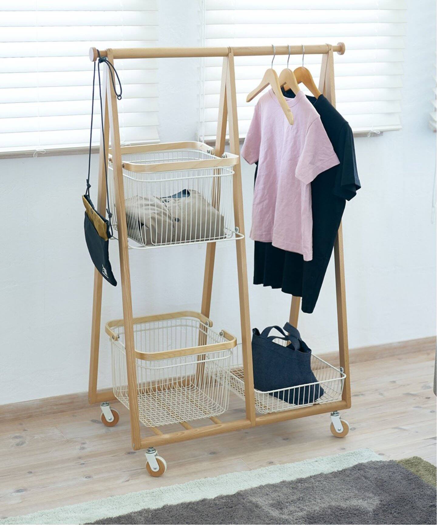 WEB限定》【Mash】LIV carry basket hanger-R キャリーハンガーラック