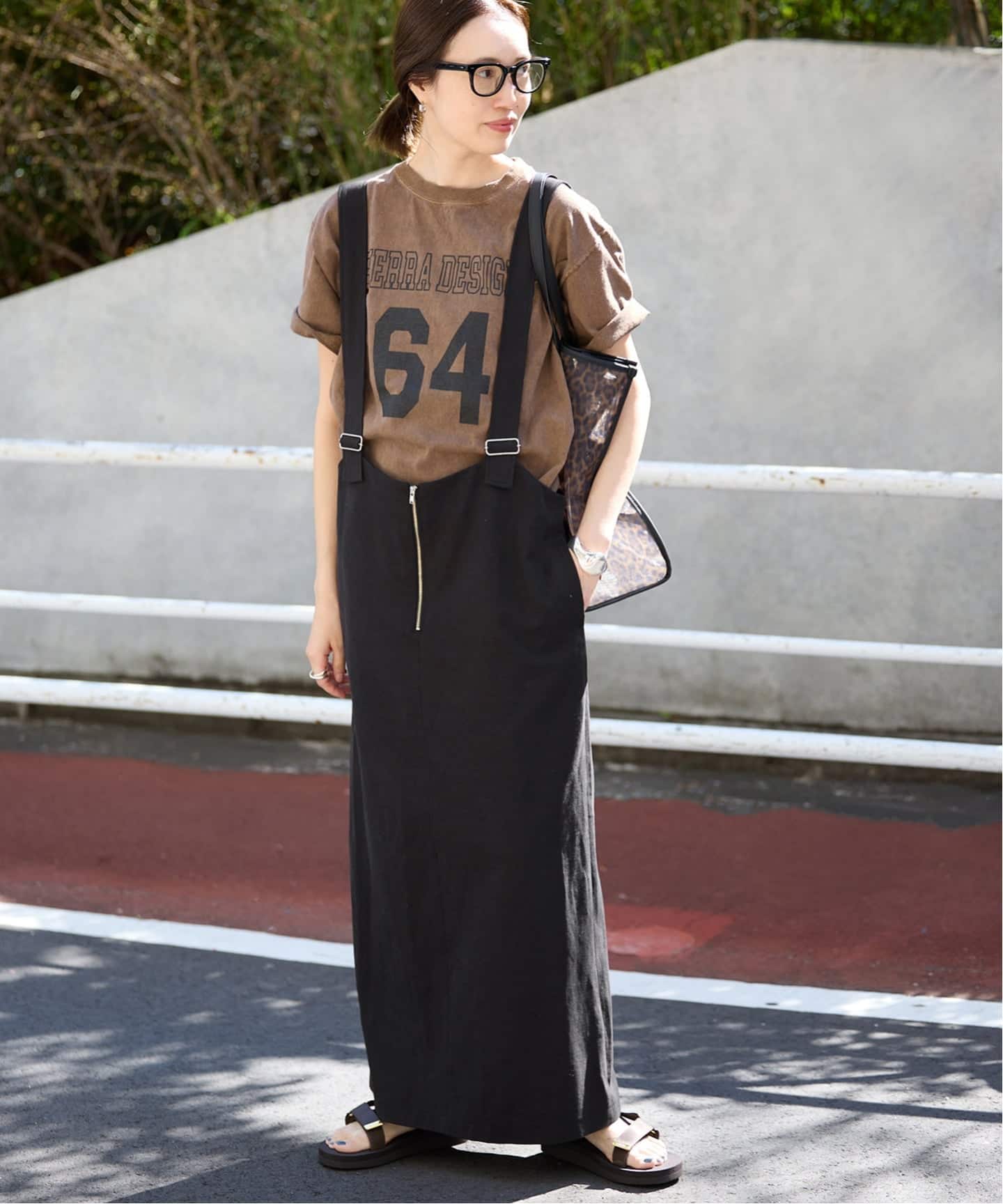 WEB限定/予約》アイラインフロントジップジャンパースカート