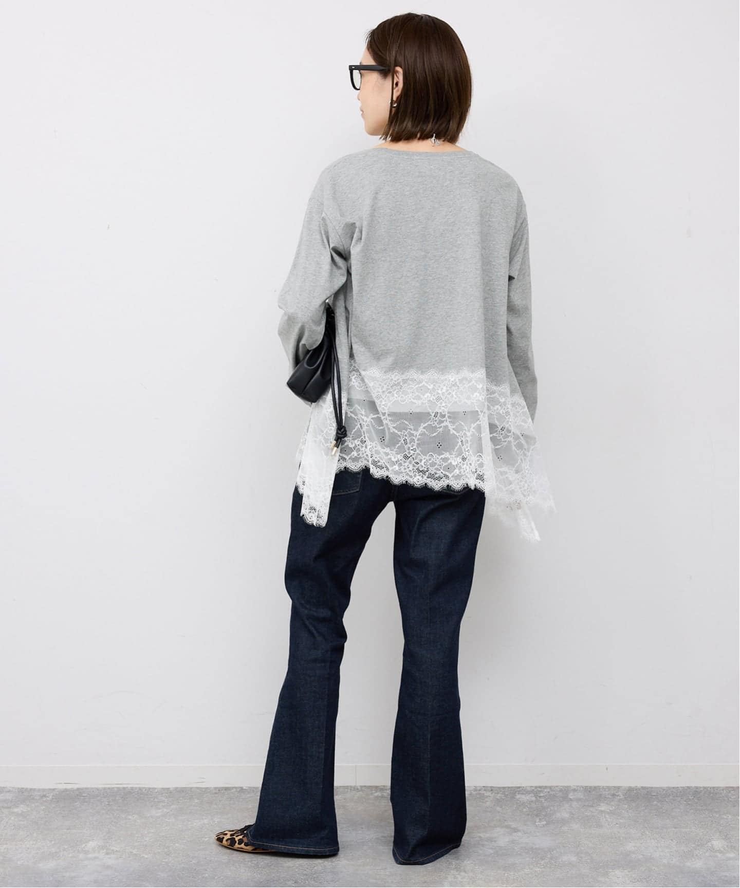 SLOBEiENA 2着レースコンビ スムースオーバーニット SLOBE IENA