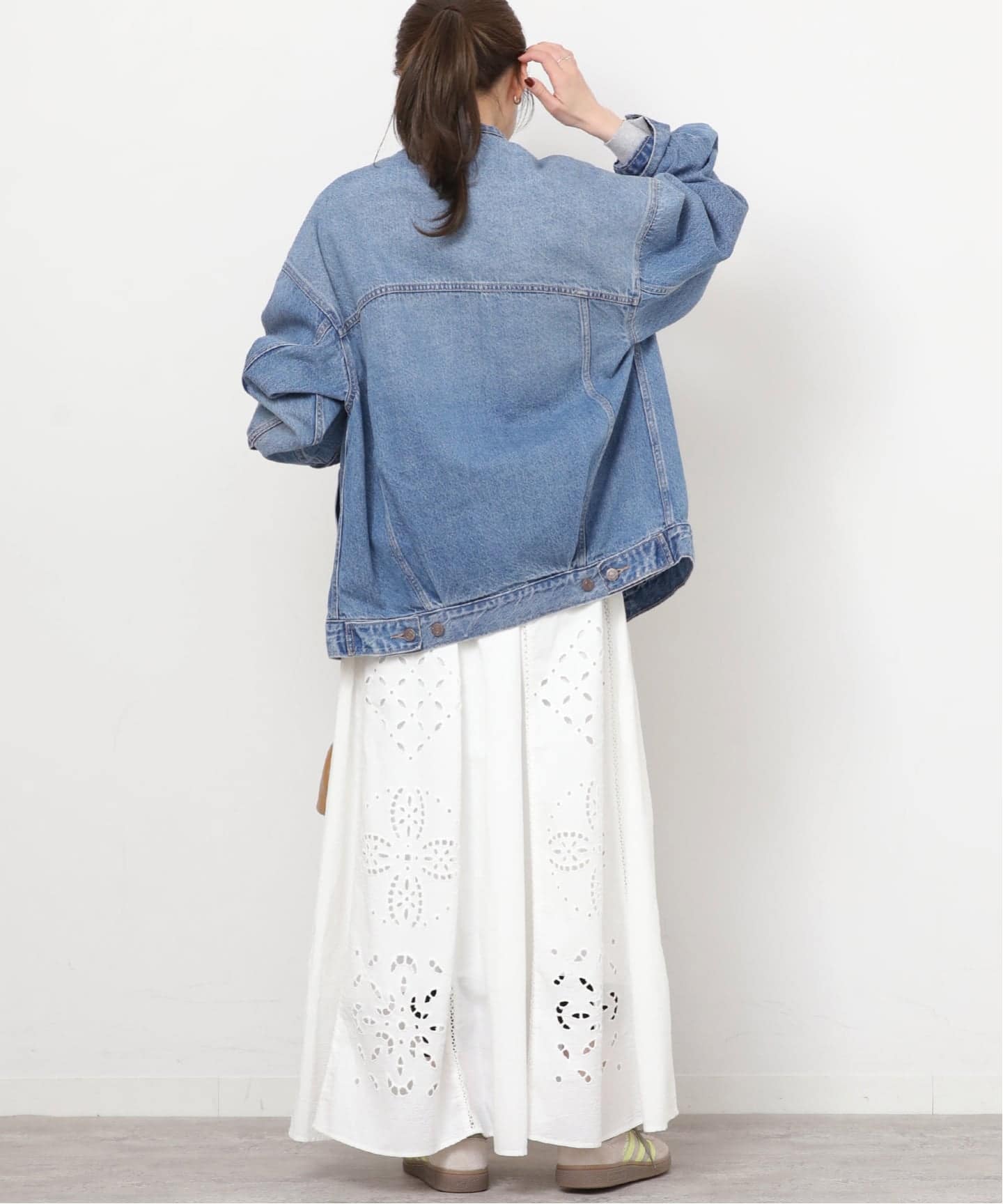 26SS新作］別注【LEVI'S】COLLARLESS XL TRUCKER：デニムジャケット