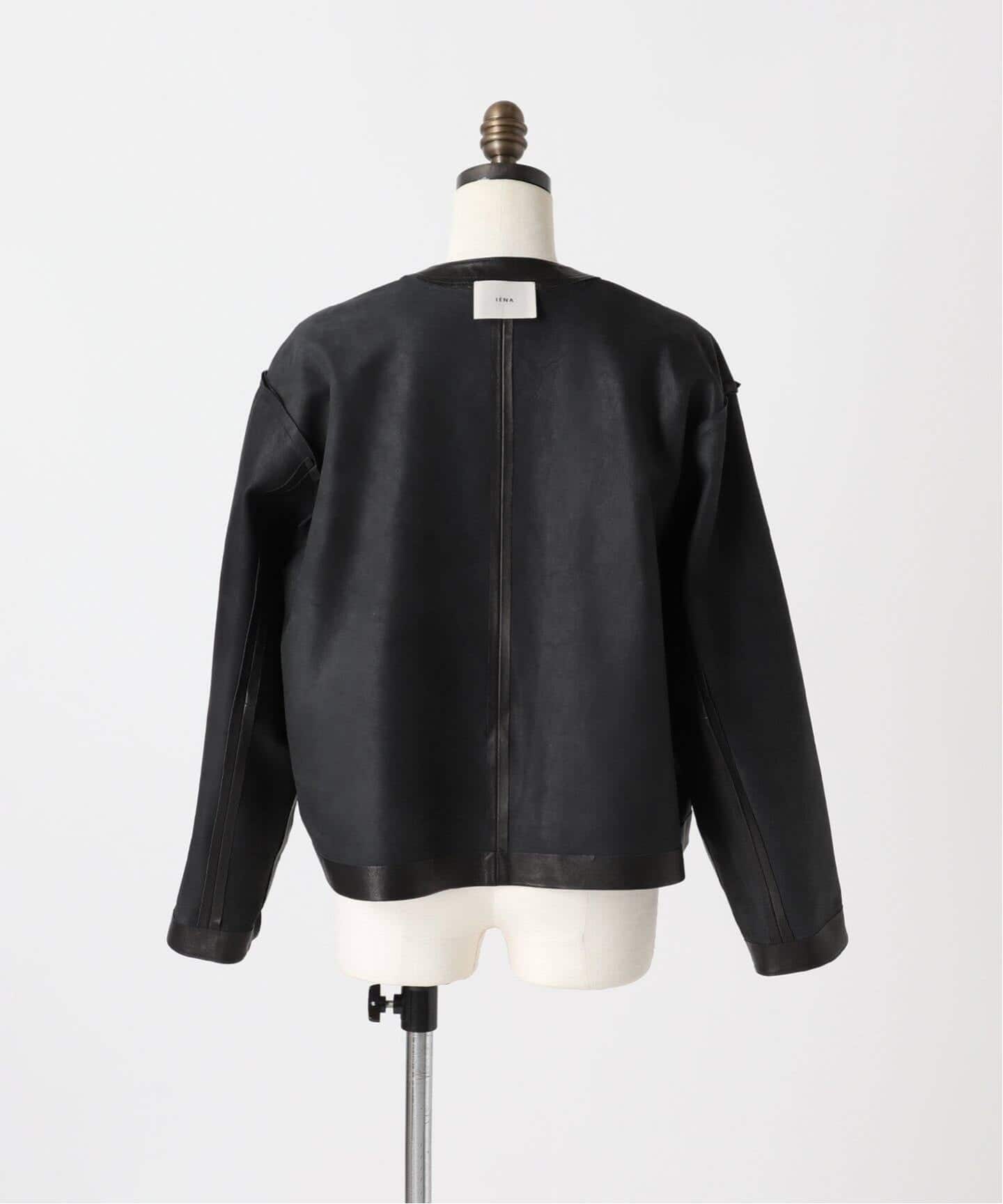 追加》シープクルーネックブルゾン（レザージャケット）｜IENA（イエナ