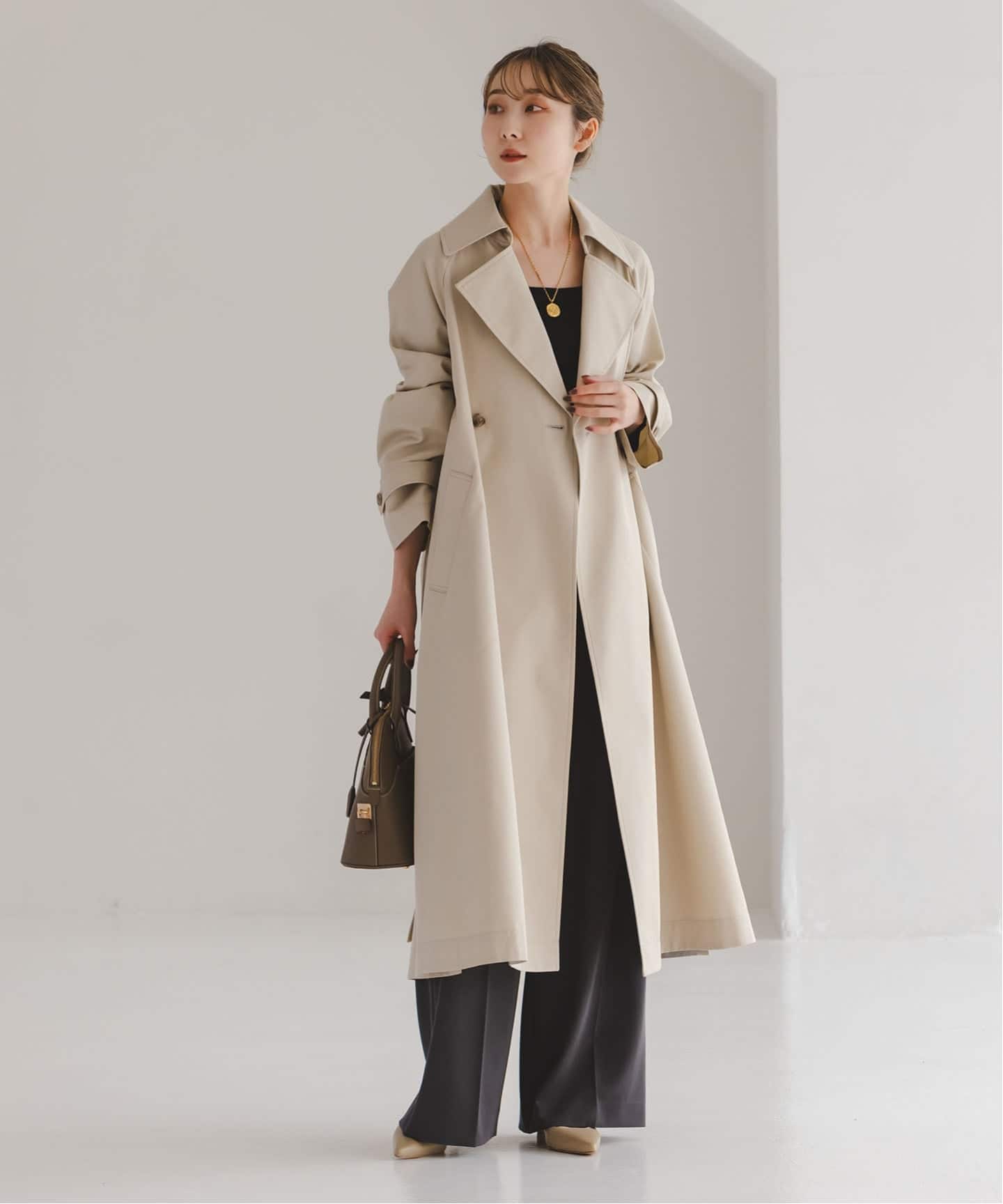 グロウツイルバックニュアンストレンチコート（トレンチコート