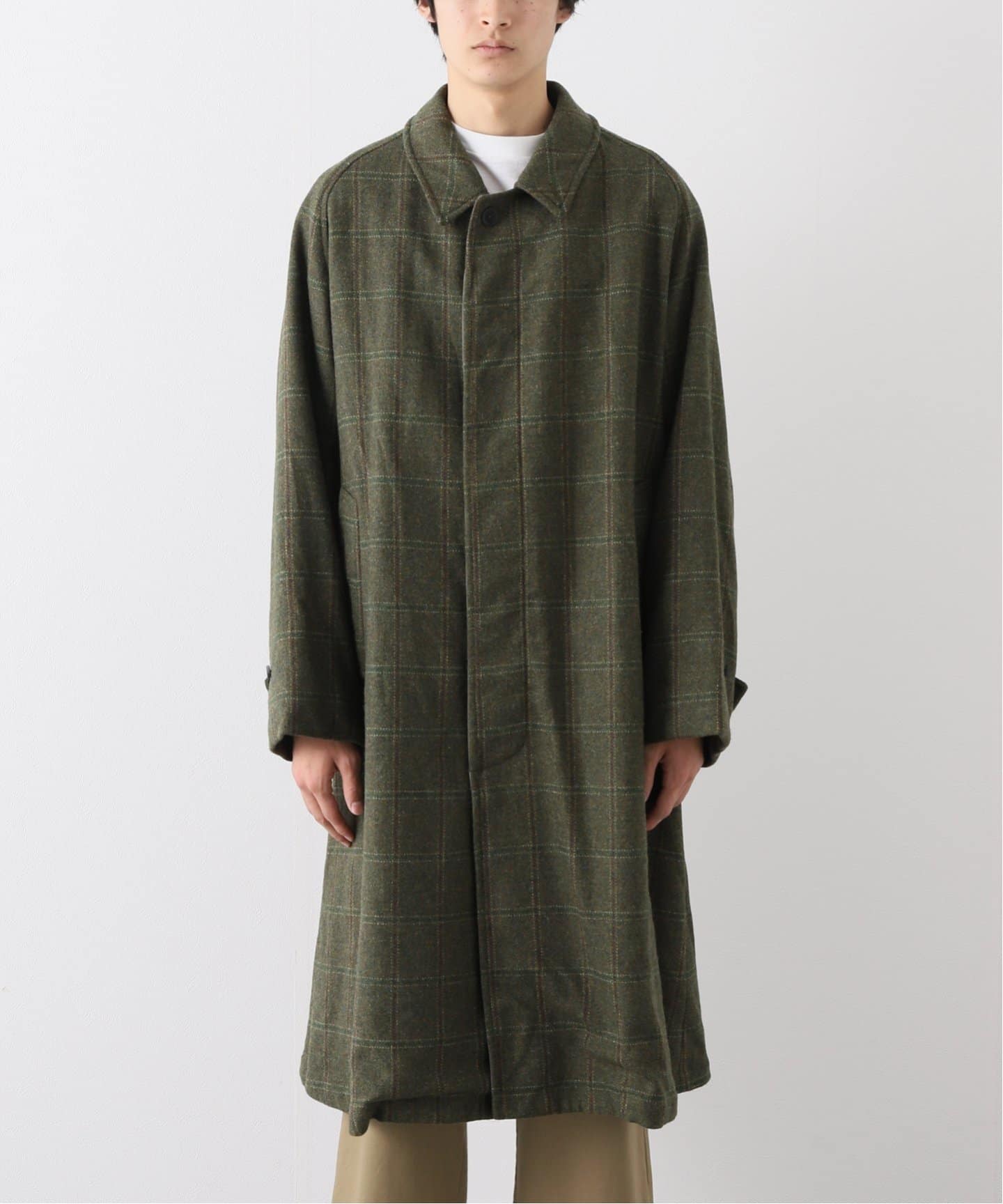 A.PRESSE/アプレッセ】Tweed Balmacaan Coat（その他ブルゾン