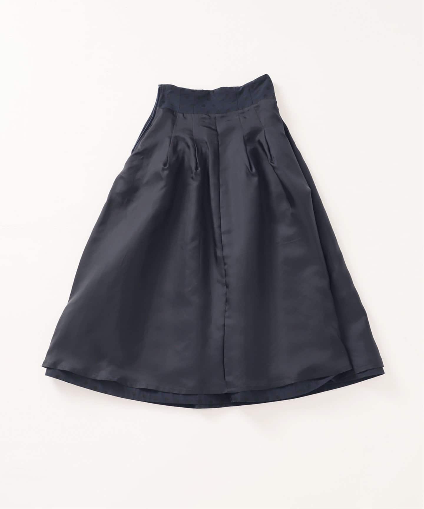 ドットジャガードタックスカート（ロング・マキシ丈スカート）｜IENA