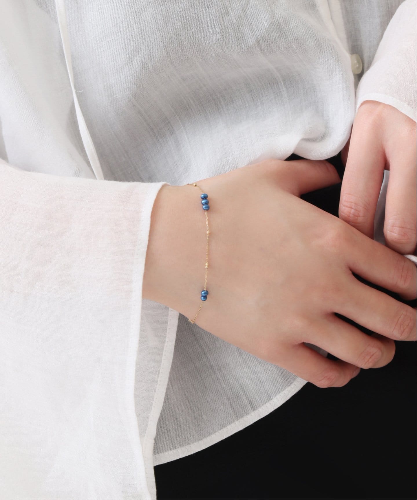 インディゴパールソロバンミラーブレスレット K10（ブレスレット