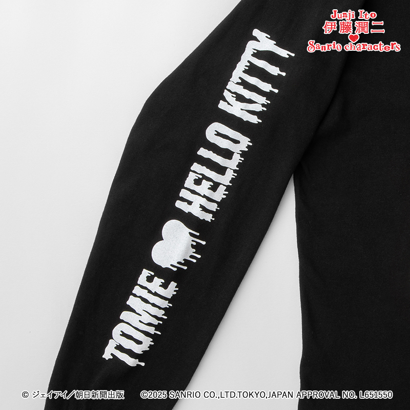 伊藤潤二×サンリオキャラクターズ ロングTシャツ ギャル富江×ハロー