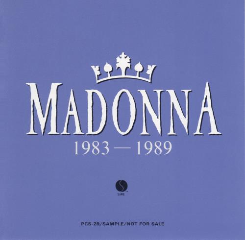 Madonna Madonna 1983 - 1989 Japanese Promo CD album (CDLP) (37844)