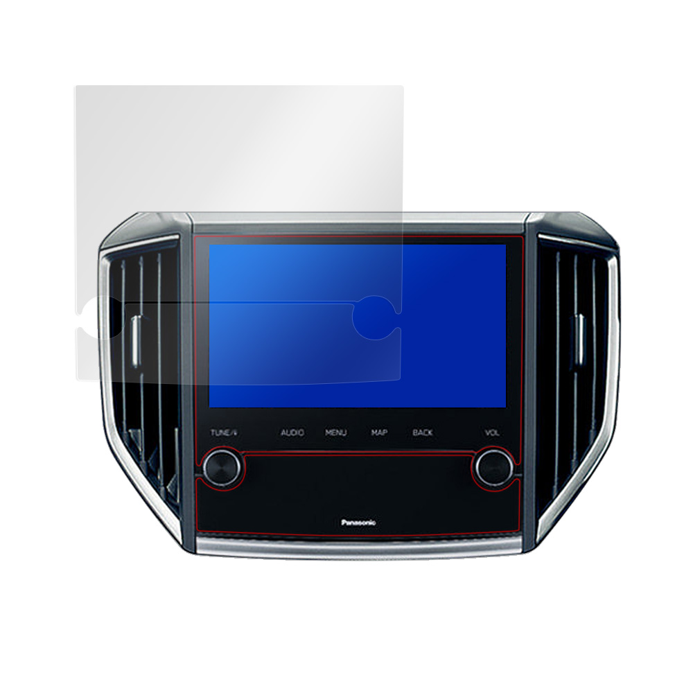 パナソニック ビルトインナビ CN-FX800DFD (スバル専用) 用 保護