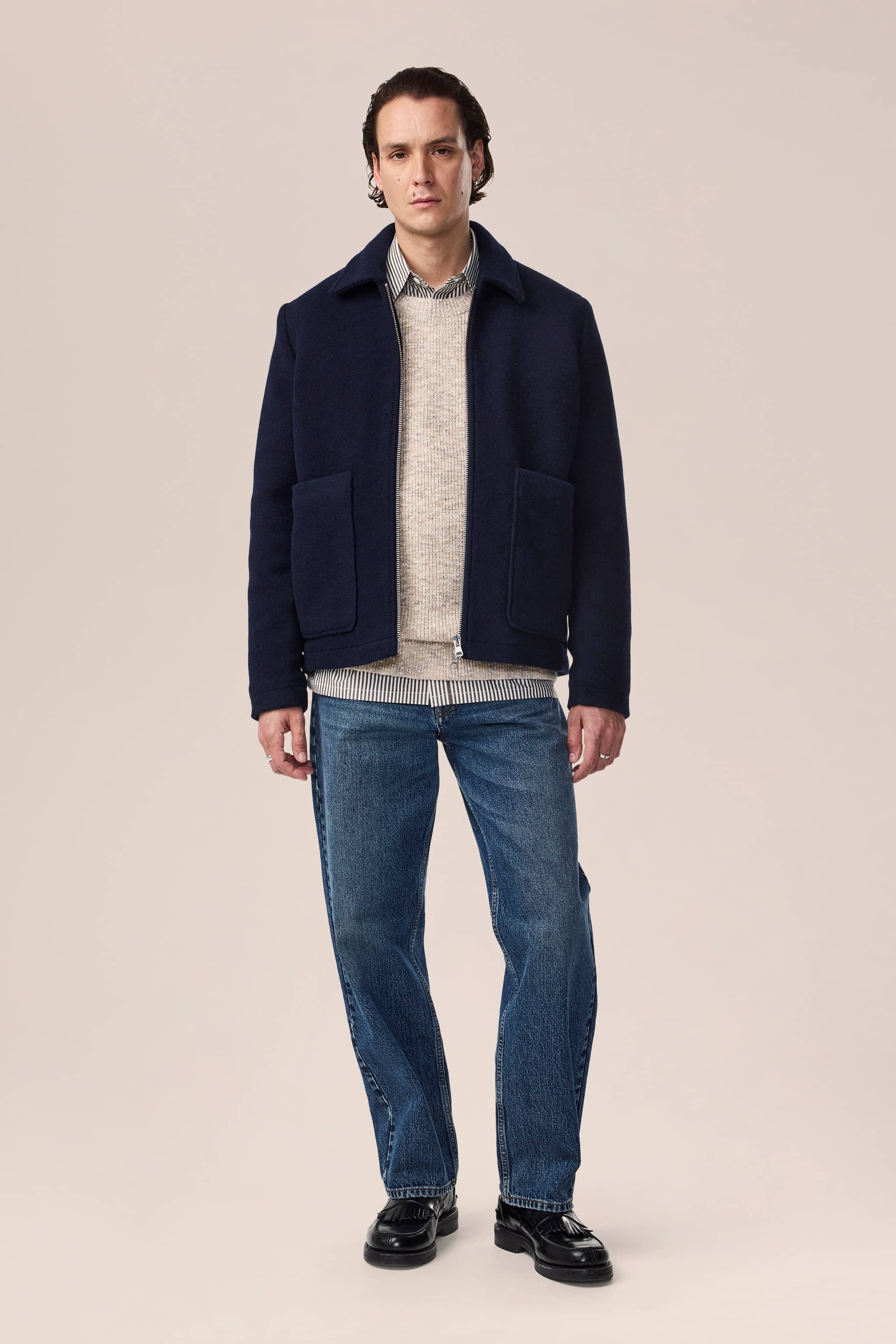 Gael 8267 men's jacket - Navy Blue - Buy online at NN.07®