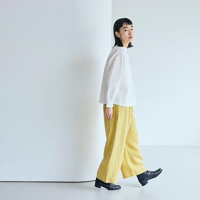 厚手麻のワイドパンツ｜衣料品｜中川政七商店 公式サイト