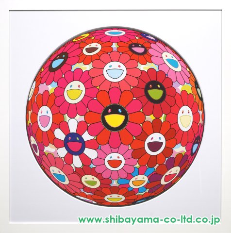 村上隆「フラワーボール3D「ピカソへの手紙」」オフセットプリント