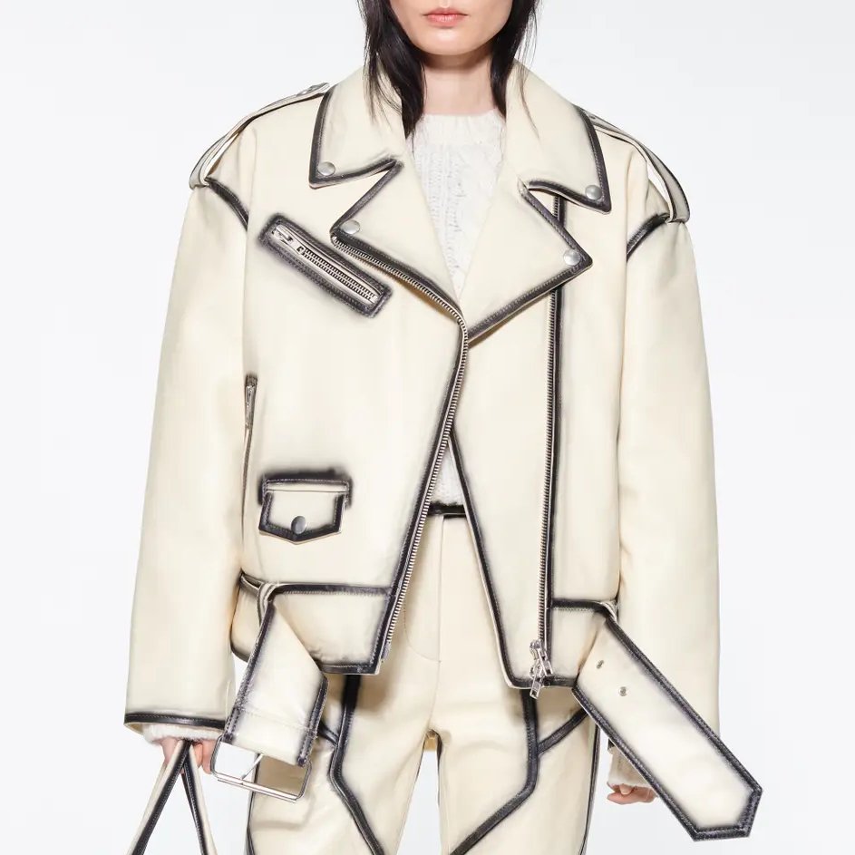 Stand Studio Irene Jacket Feather White Black — Aggregate Supply