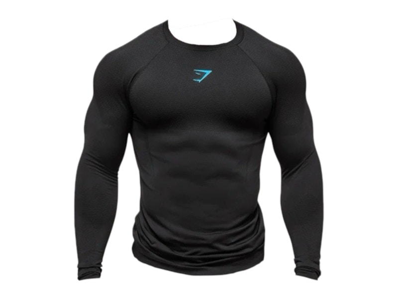 Gymshark Onyx Midnight 5.0 Seamless L/S T-shirt Black/Black Men's