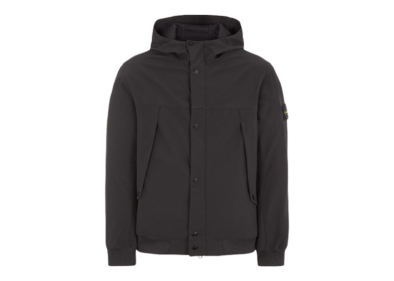 Stone Island Light Soft Shell-R Jacket Black Men's - SS24 - US