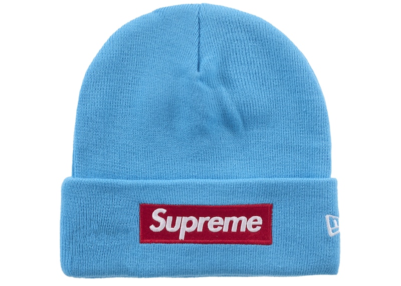 Supreme New Era Box Logo Beanie (FW25) Cyan - FW25 - US