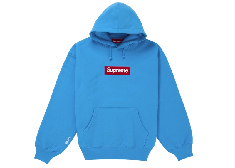 Supreme Box Logo Hooded Sweatshirt (FW25) Cyan Men's - FW25 - GB