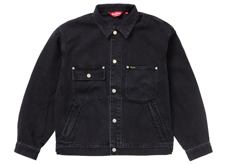 Supreme Denim Chore Trucker Jacket Black Men's - SS24 - US