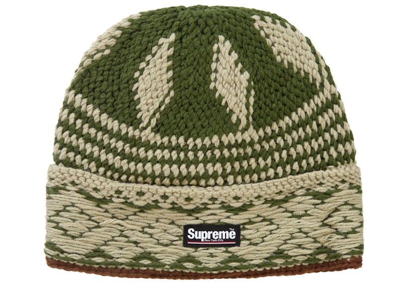 Supreme Diamond Beanie Green - FW24 - US