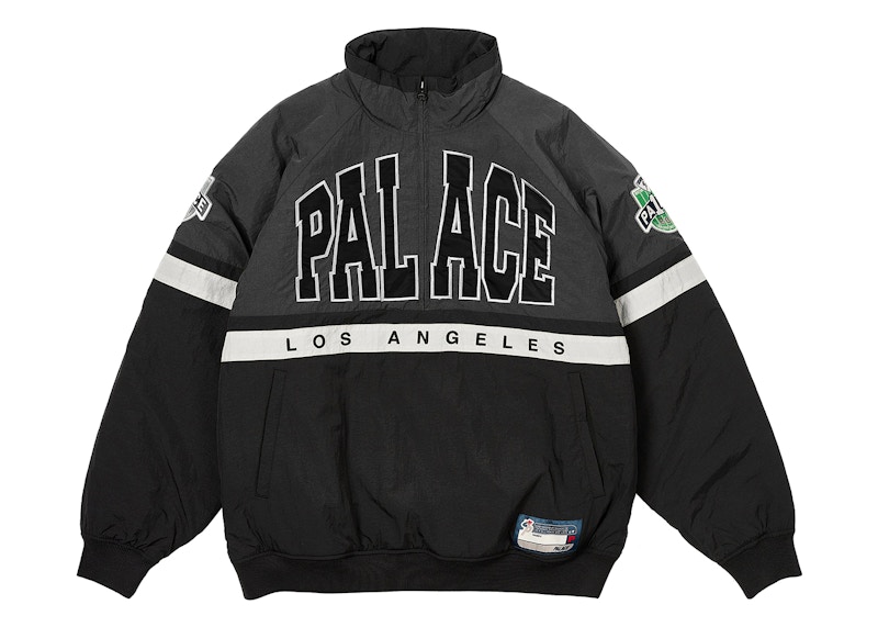 Palace Breakout Half Zip Bomber Black/Silver Men's - FW24 - US