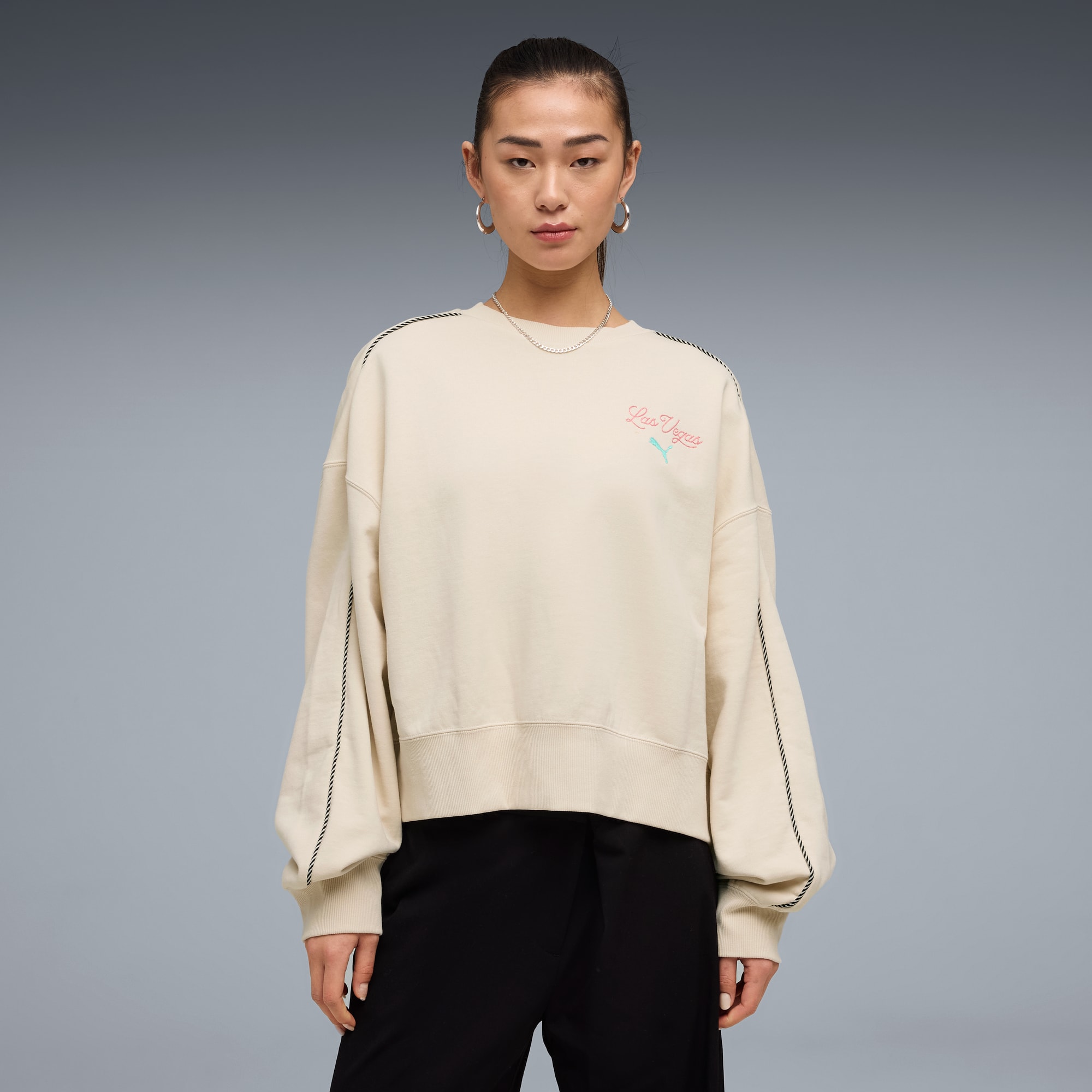 Wardrobe Essentials Las Vegas Women's Boxy Sweatshirt | PUMA