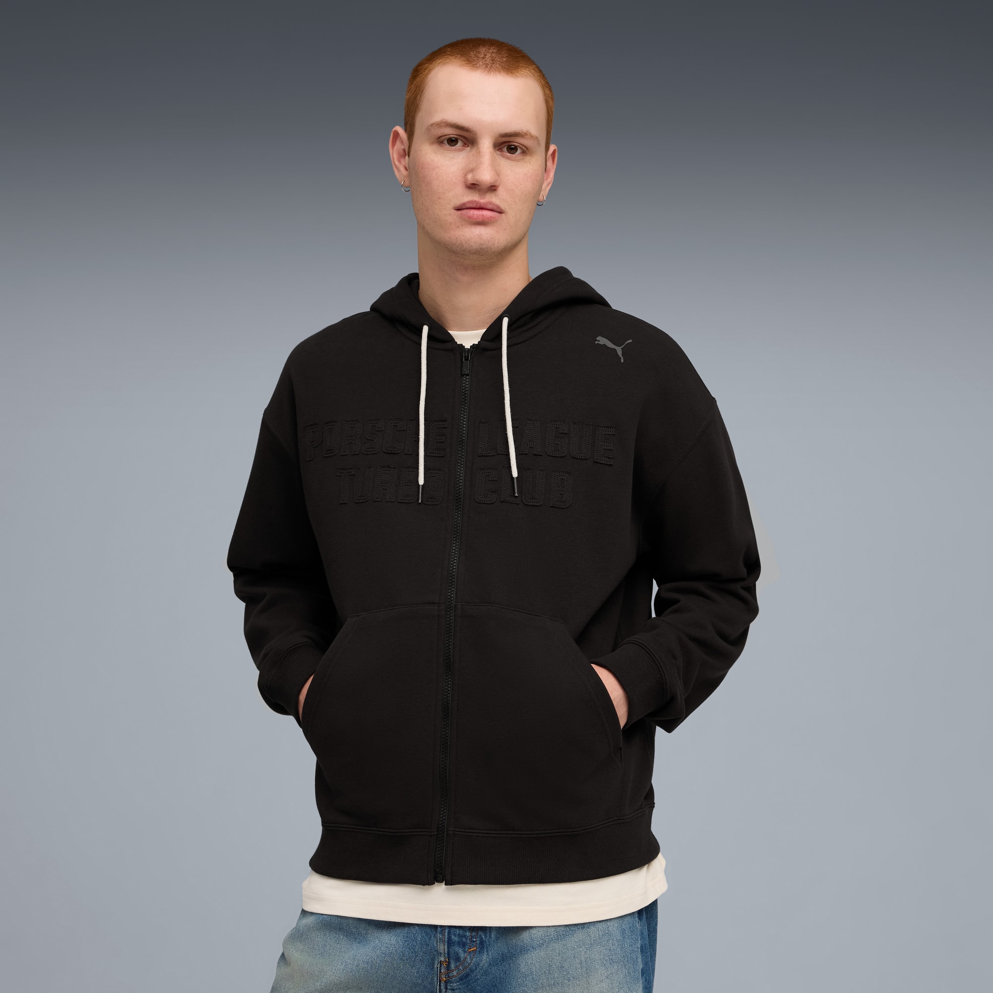 PUMA x PORSCHE LEGACY Lifestyle Zip Jacket Men | PUMA Black | PUMA