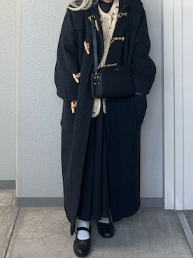 MARGARET HOWELLのダッフルコートを使った人気ファッション