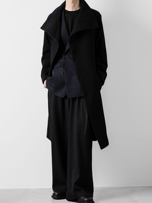 ENGLAND LAMB MELTON STAND COLLAR COAT（ステンカラーコート）｜ato