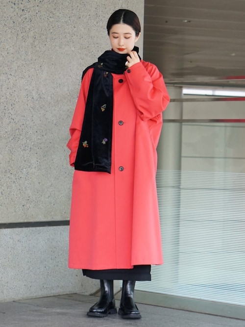 caban（キャバン）の「□CABaN ソフトべロア エンブロイダリーストール