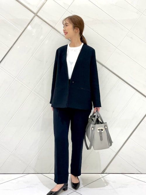 ツイードVネックロングジャケット（テーラードジャケット）｜URBAN