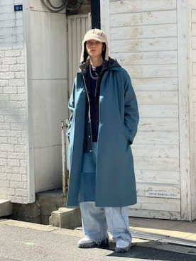 UNISEX》Prime-Over Wool Chambray Balmachan Coat/プライムオーバー