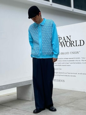 TTT MSW（ティー）の「Diamond knit polo（ニット/セーター）」 - WEAR