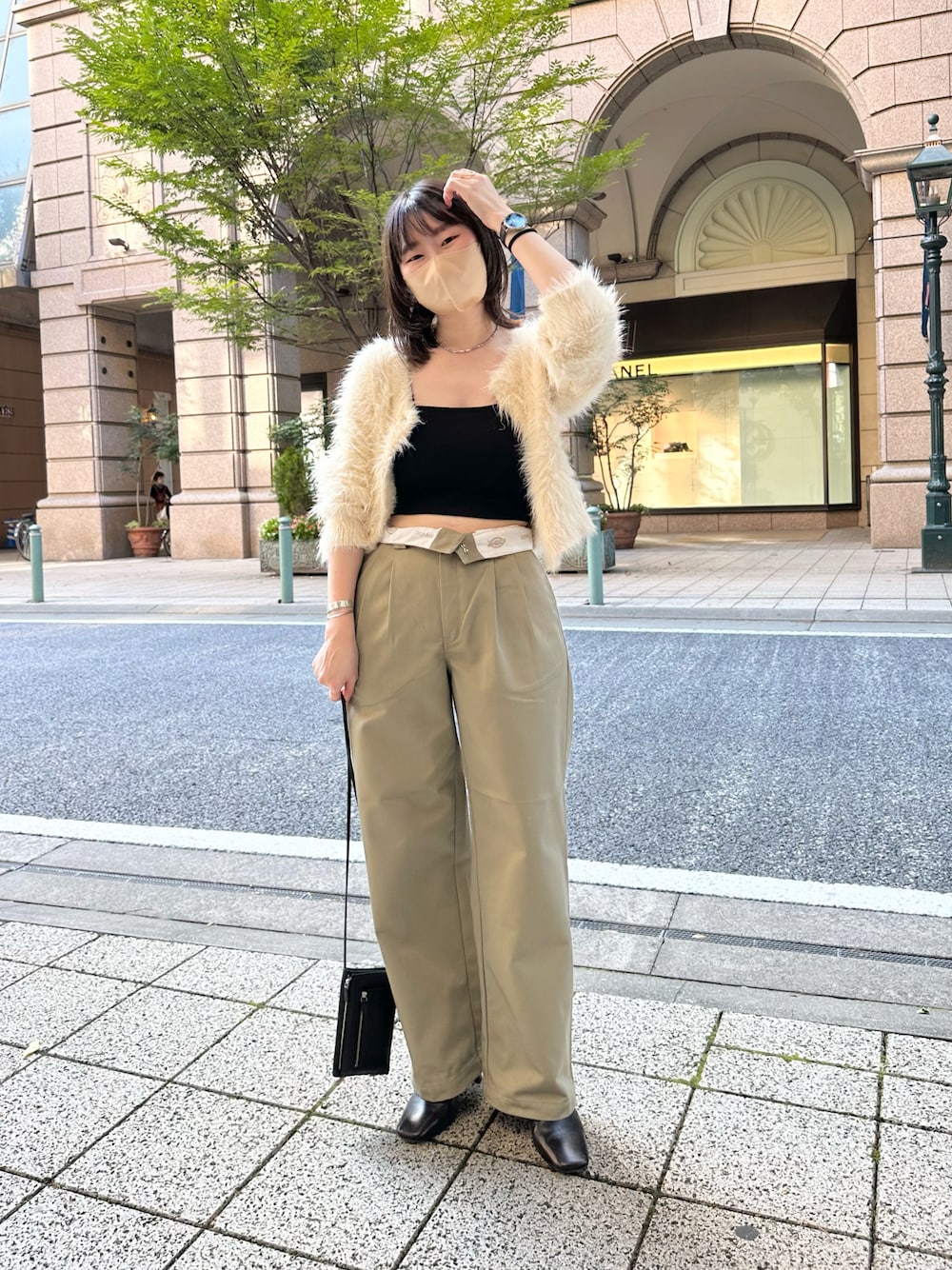 miyo3新品未使用 ok.soon×dickies ワイドチノパンツ L 新品未使用