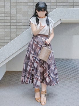 JUSGLITTY（ジャスグリッティー）の「チェーンベルト付タイトスカート