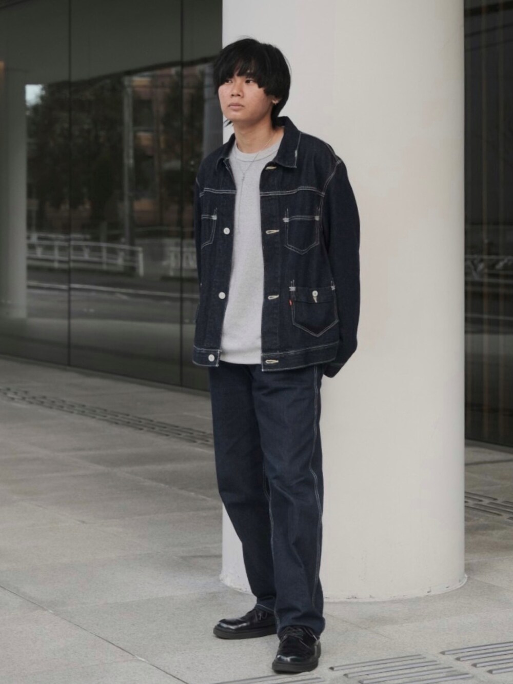 平莉川己夢(コム)｜Levi's REDのデニムジャケットを使った