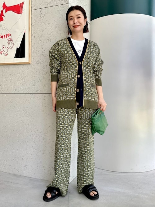 クロスタイルジャカード ニットパンツ（その他パンツ）｜CABaN