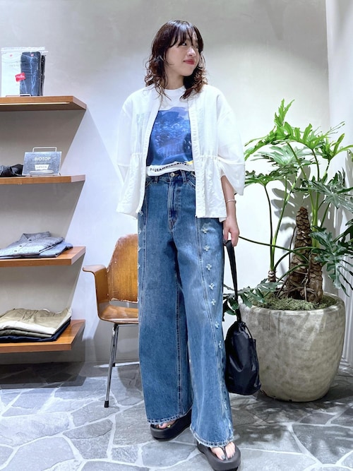 アダムエロペ - イノセンスフラワーデニム 36サイズ Adam et Rope