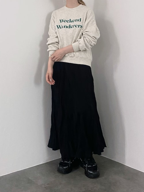 セール】【ZOZO限定】ワッシャープリーツスカート / しわ加工 ロング丈