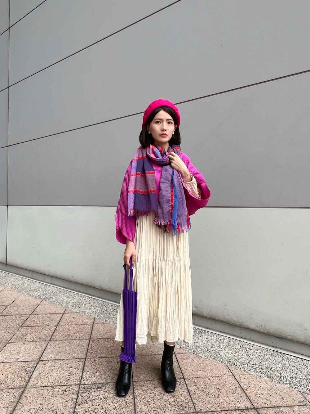 me by ISSEY MIYAKEのストール/ショールを使った人気ファッション