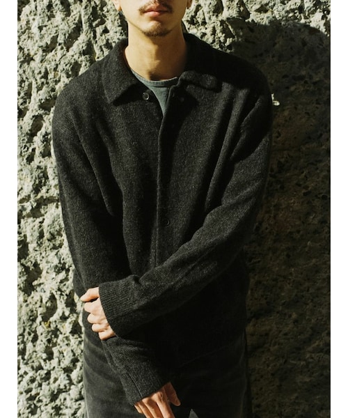 LIDNM（リドム）の「ALPACA KNIT SHIRT CARDIGAN（カーディガン/ボレロ
