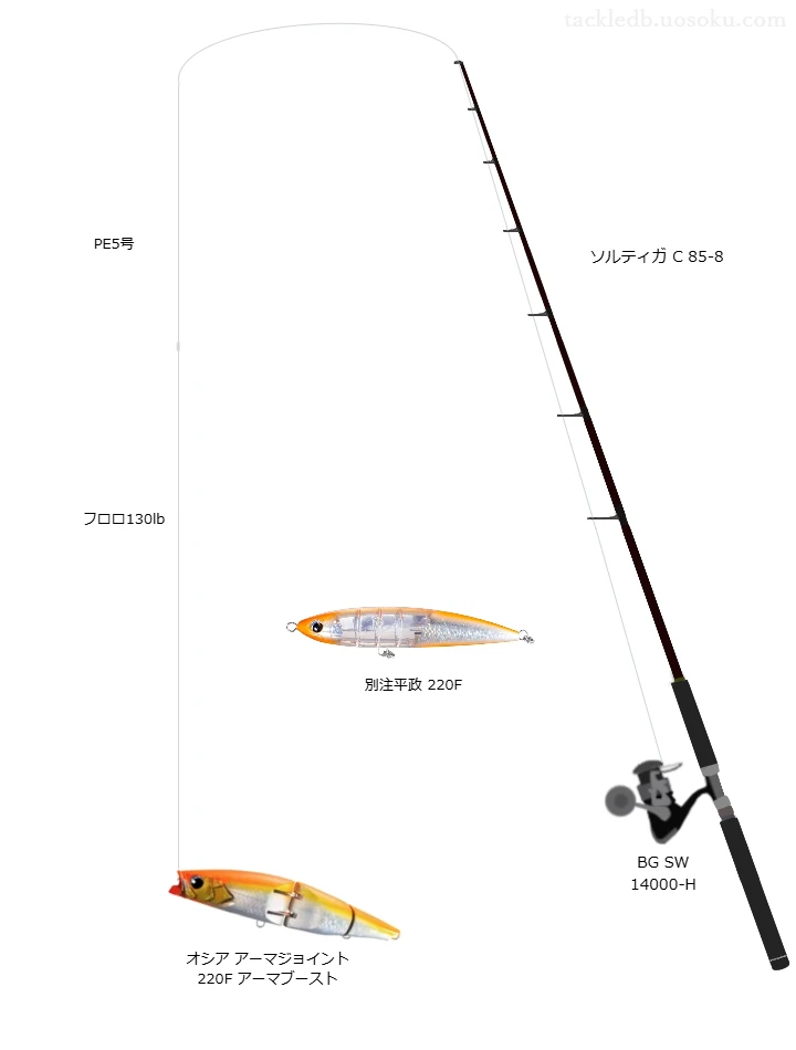 BG SW 14000-H使用タックル！インプレ及び合うロッドやラインについて