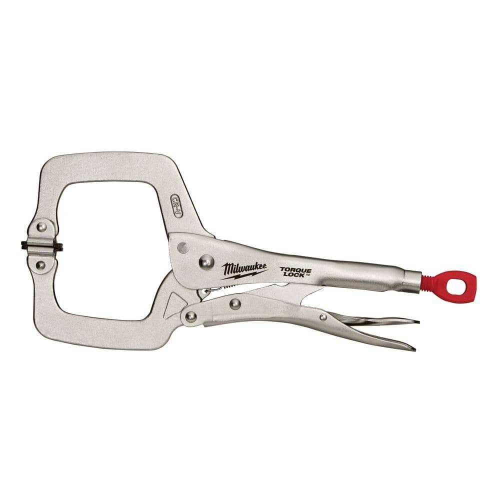 Milwaukee 11 in. Torque Lock Locking C-Clamp with Swivel Jaws 48