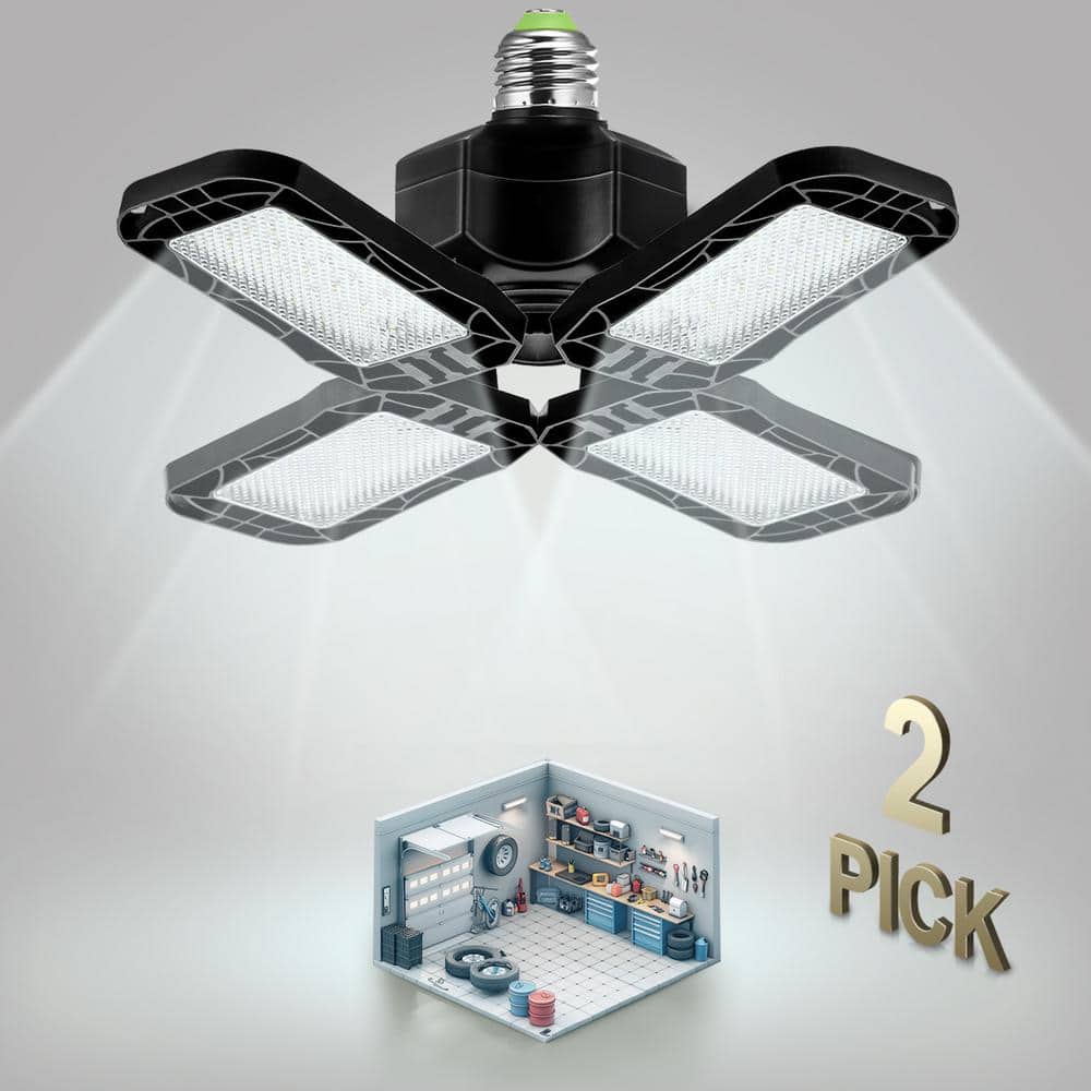 YANSUN 12 in. Ultra-Bright 8000LM 6000K 4-Adjustable Heads Premium