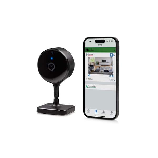 eve Wireless Indoor Plug-In Smart Security Camera with Night