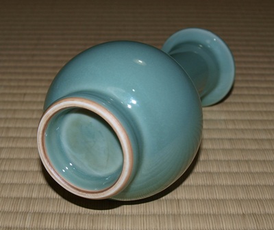 加藤渓山 砧青磁花入 | 茶道具 小西康のぶろぐ