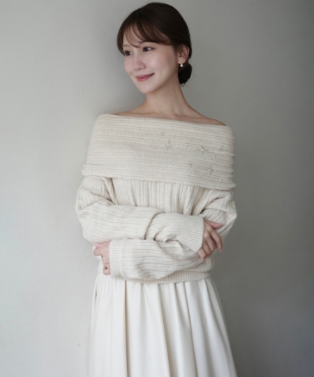 シュテルビーズオフショルダーニット/cle blatt(クレブラット